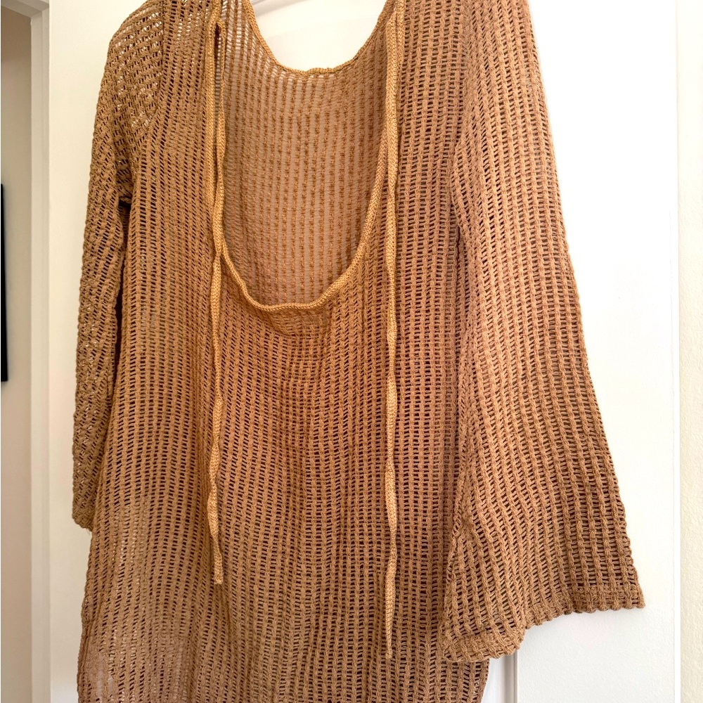 Brown / netted cover up / brand new from Amazon